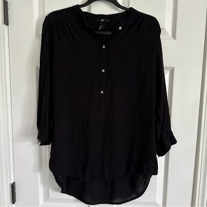 H&M Long Sleeve Shirt - Black - Size 10